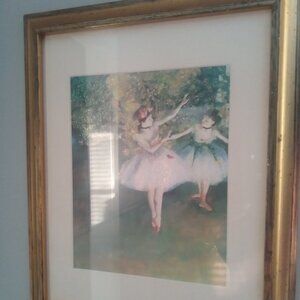 Beautiful Glittered Ballerinas Wall Hanging Art, Good Condition